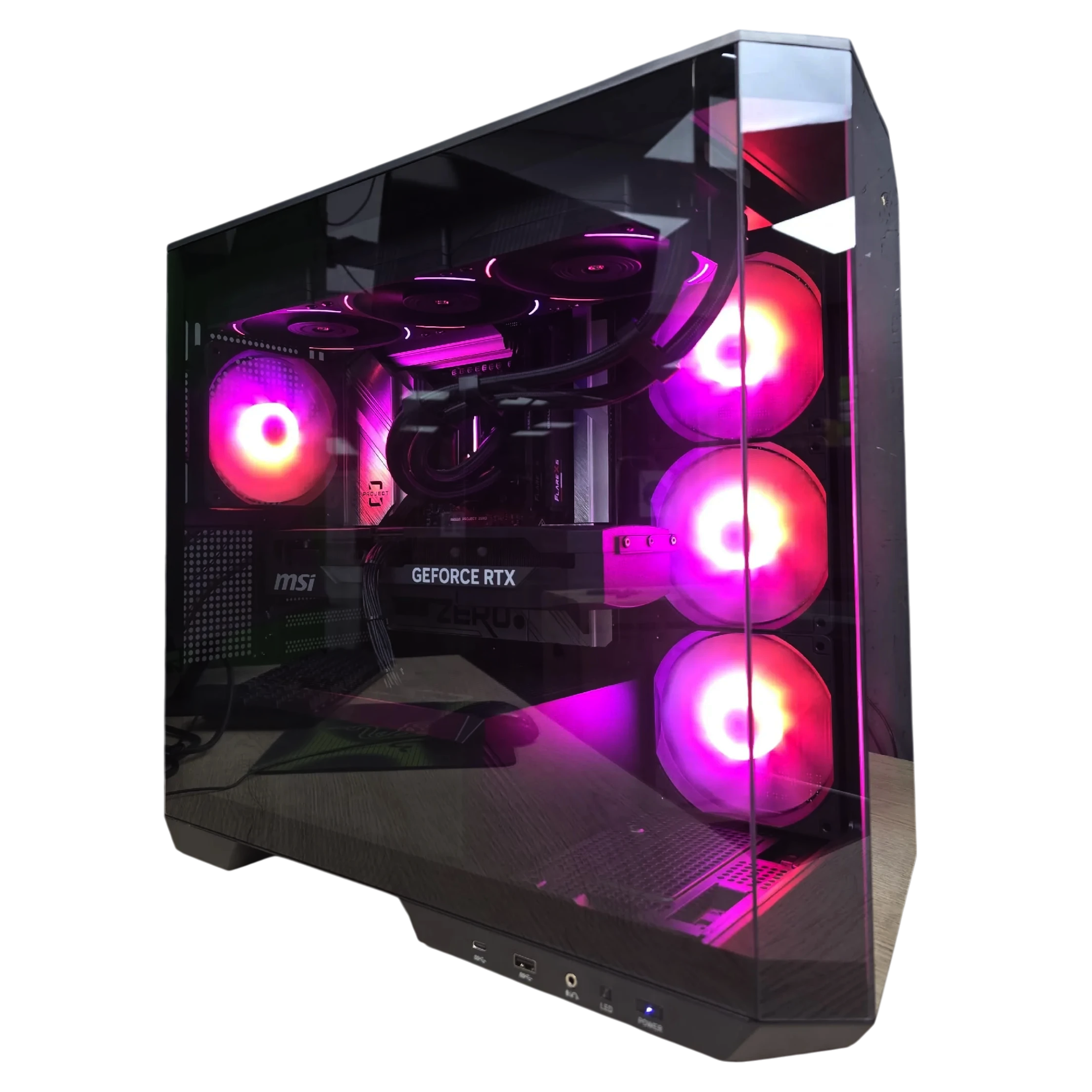 Игровой компьютер 992964 (Ryzen 5 9600X 3.9 ГГц/AMD B850/32 ГБ DDR5 6.0 ГГц/1024 ГБ SSD/RTX 5060 Ti 16 ГБ/Wi-Fi/750W/MSI MAG Pano M100R PZ TG ARGB Black)